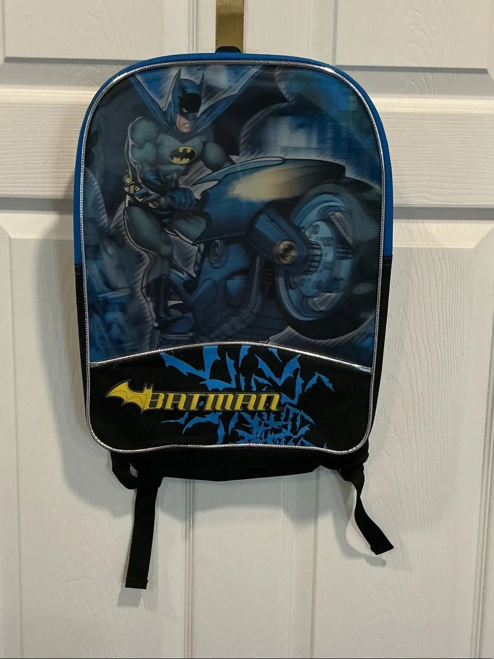 Batman Graphic Blue Boys Backpack